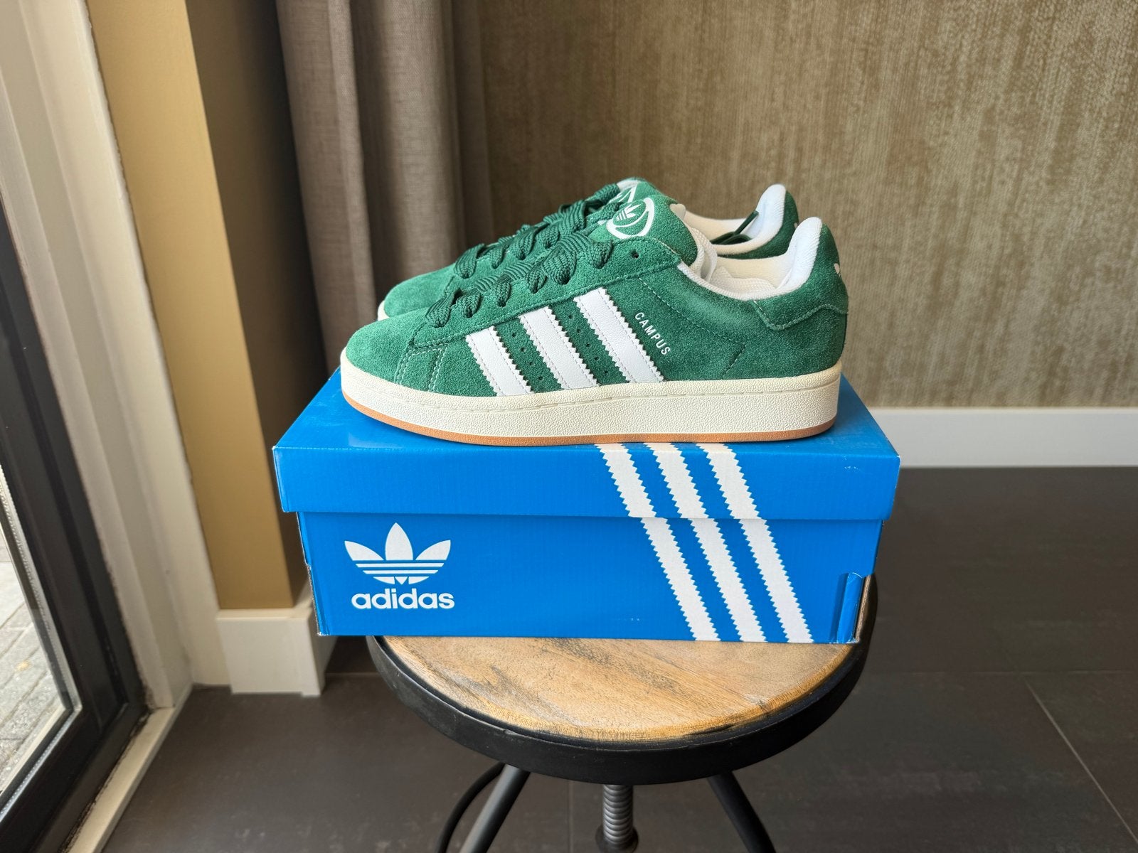 Adidas Campus 00s Dark Green Cloud White - Maat 38 2/3, Nieuw, Ophalen of Verzenden, Sneakers of Gympen, Groen