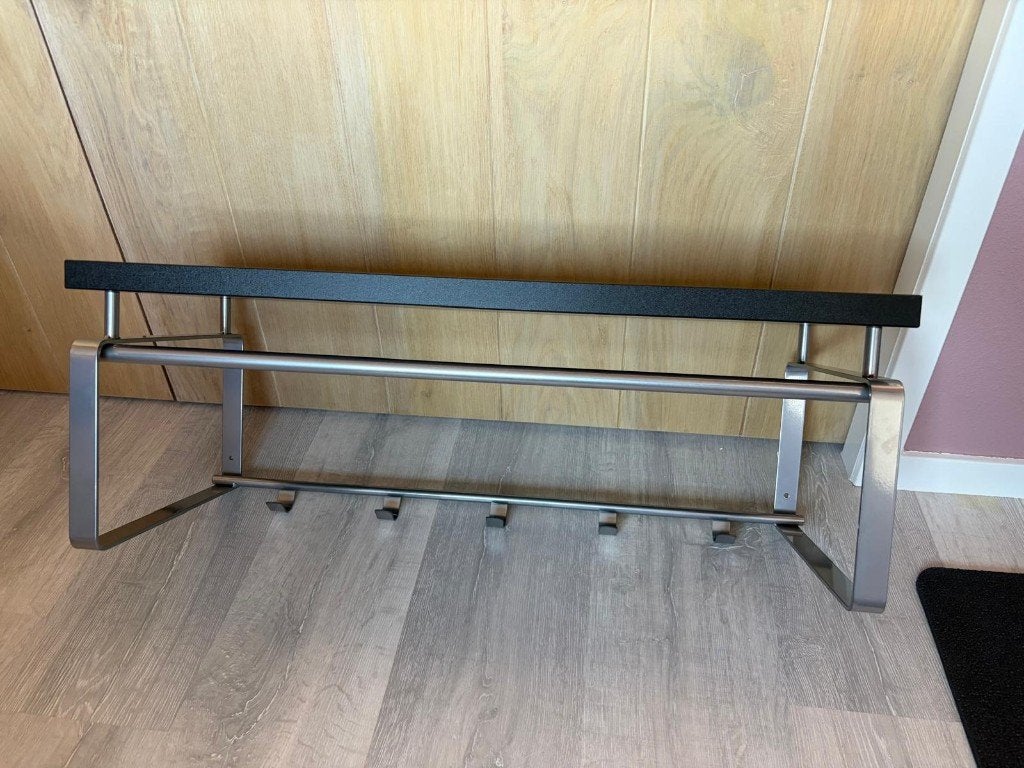 Prachtige wandkapstok Spinder Design Rex 3 met 5 haken!, Zo goed als nieuw, Minder dan 100 cm, Metaal, Ophalen