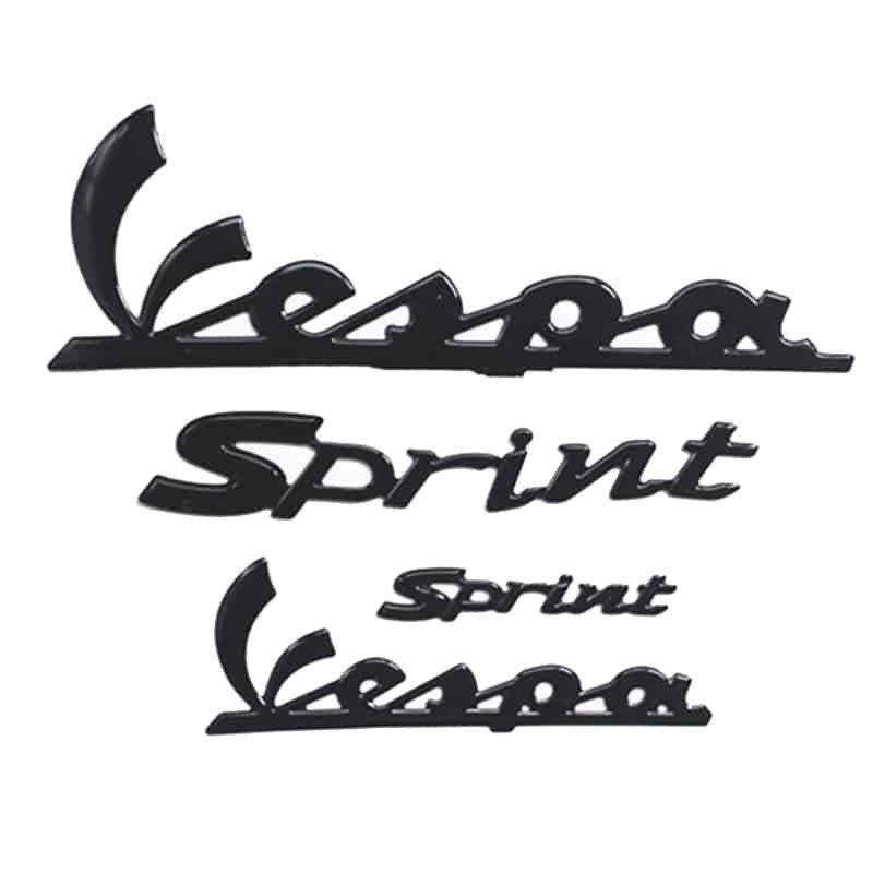Stickerset Vespa Sprint Glans Zwart 4-Delig Compleet NIEUW, 1161AK, Overige typen, Nieuw, Ophalen of Verzenden