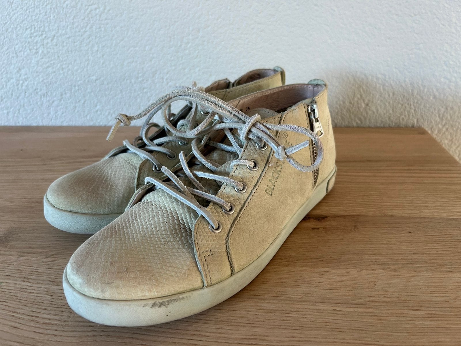 Lichtgroene (mint) sneakers van Blackstone - maat 38, Kleding | Heren, Schoenen, Overige kleuren, Ophalen of Verzenden, Sneakers of Gympen
