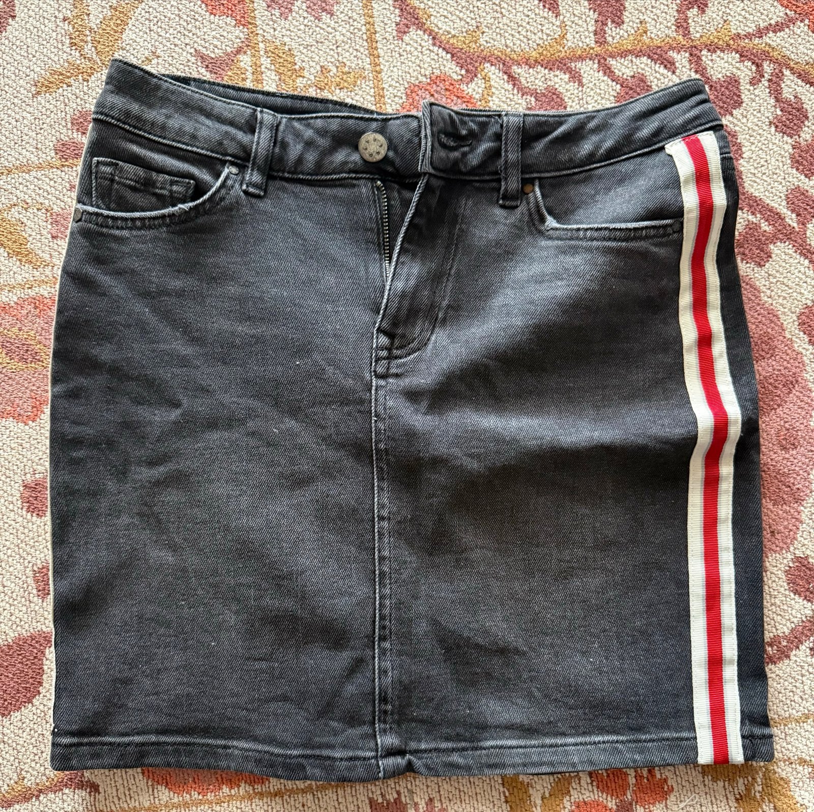 Costes spijkerrokje met streep - Zo goed als nieuw, Zwart, Ophalen of Verzenden, Zo goed als nieuw, Maat 34 (XS) of kleiner