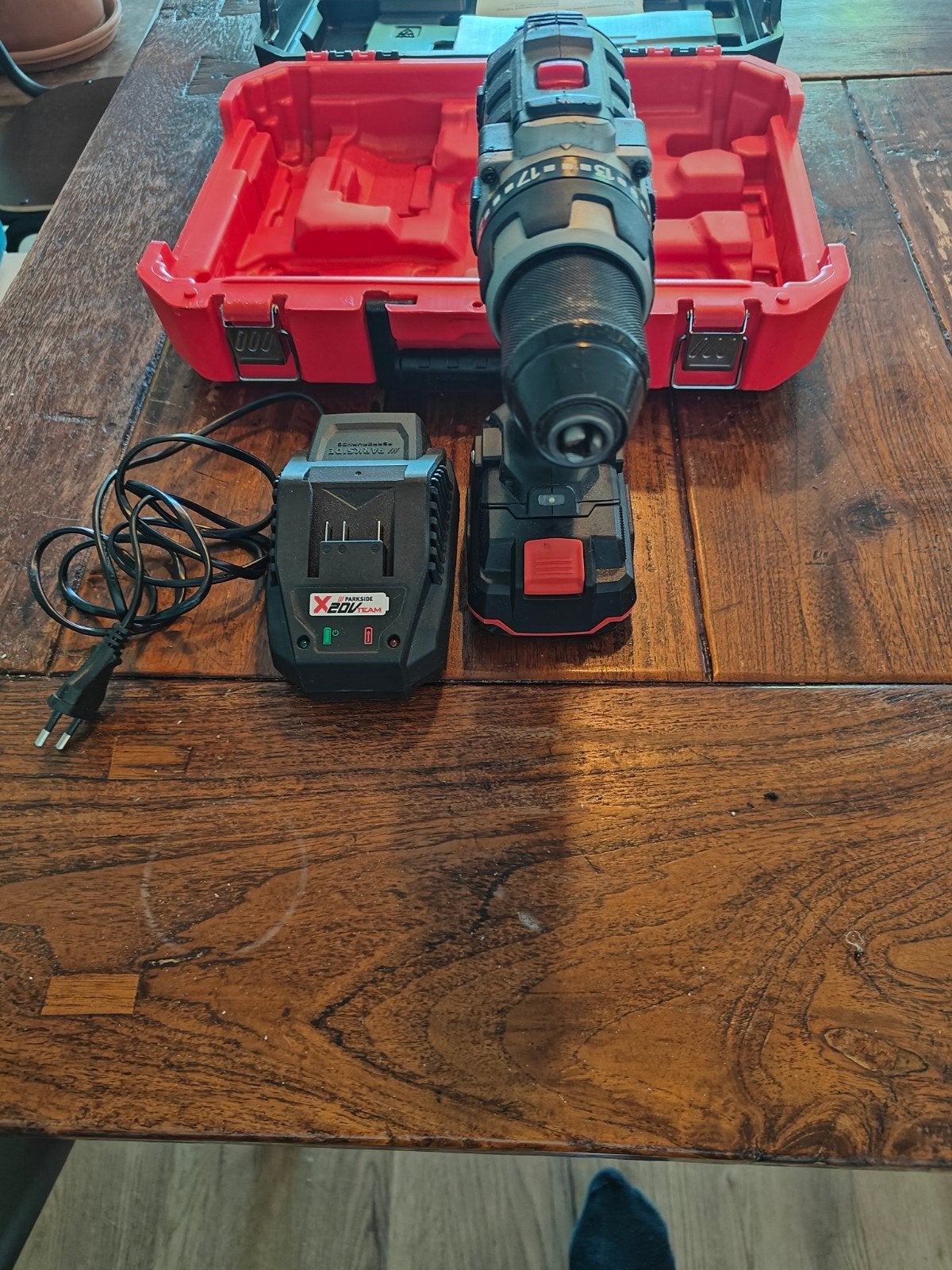 Parkside Accuboormachine X 20V Team met accu en lader, Doe-het-zelf en Verbouw, Gereedschap | Boormachines, Ophalen of Verzenden