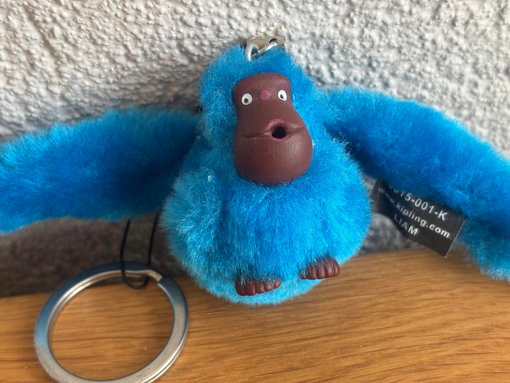 NIEUW Kipling Aapje Liam Blauw Sleutelhanger - Nieuw, Verzamelen, Ophalen of Verzenden, Nieuw