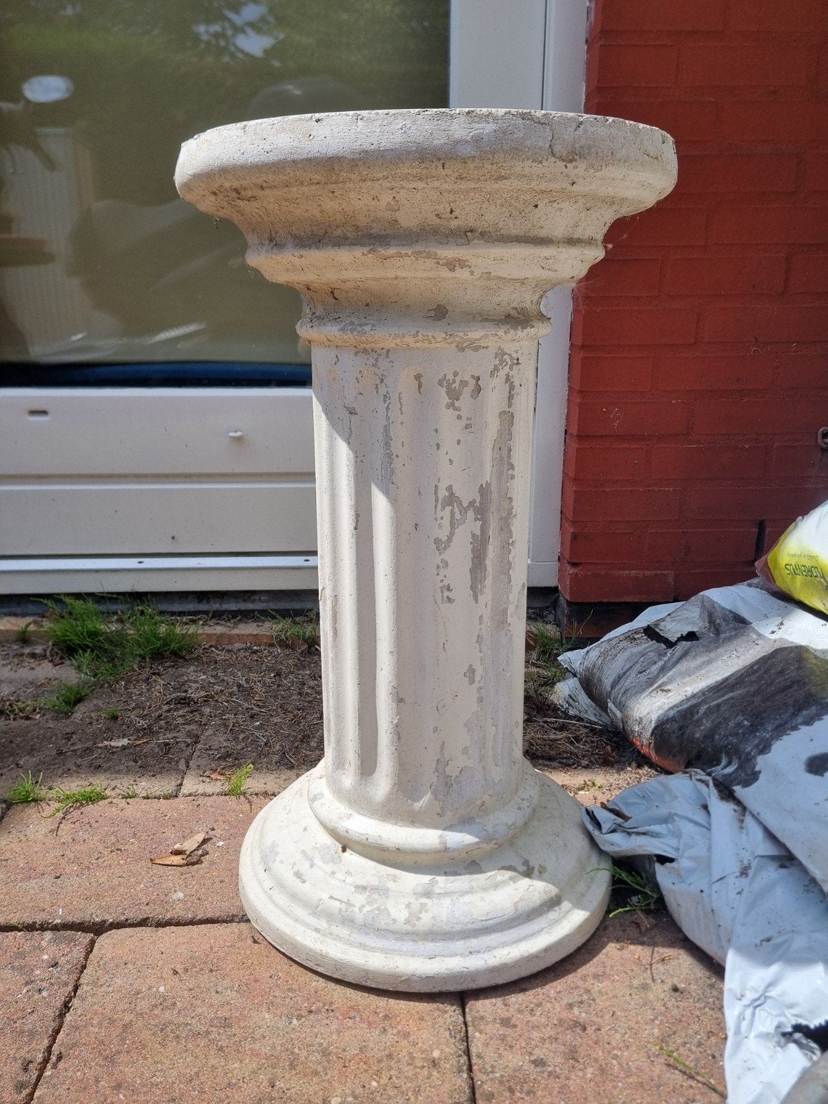 Betonnen Zuil Grieks/Romeinse Stijl - 62 cm Hoog, Ophalen, Gebruikt