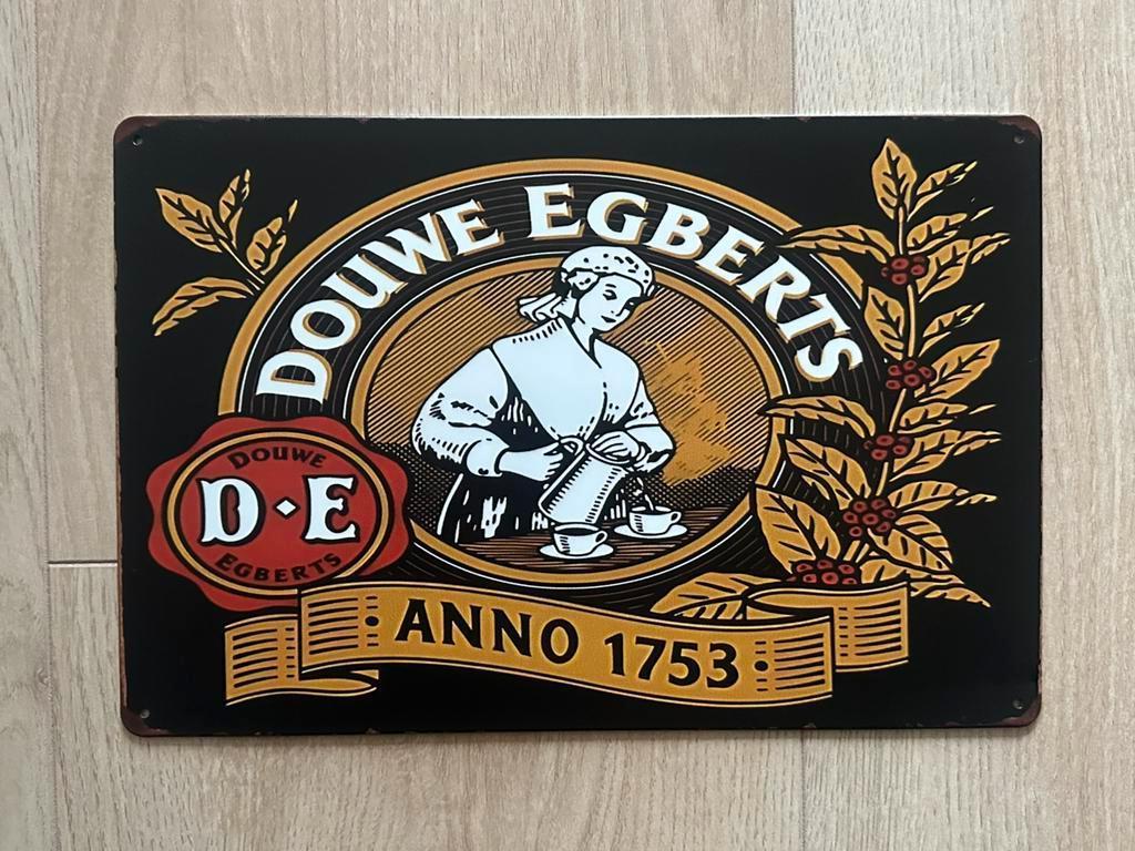 Reclamebord Douwe Egberts - Anno 1753 30x20, Verzamelen, Ophalen of Verzenden, Zo goed als nieuw, Reclamebord