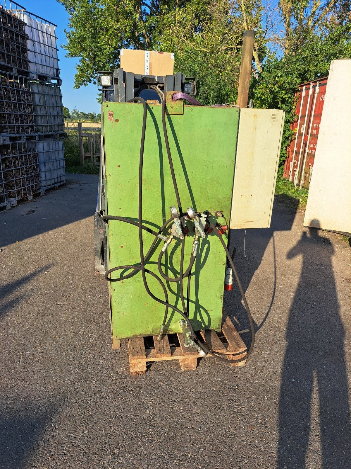 Hydraulische unit met bedieningspaneel, Ophalen