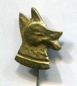 Herders hond koper speldje ( N_058), Ophalen of Verzenden, Zo goed als nieuw, Dier of Natuur, Speldje of Pin