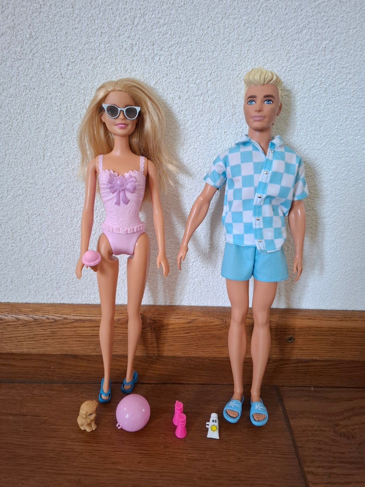 Barbie en Ken met accessoires - Zomerplezier, Ophalen of Verzenden, Gebruikt, Jongen of Meisje