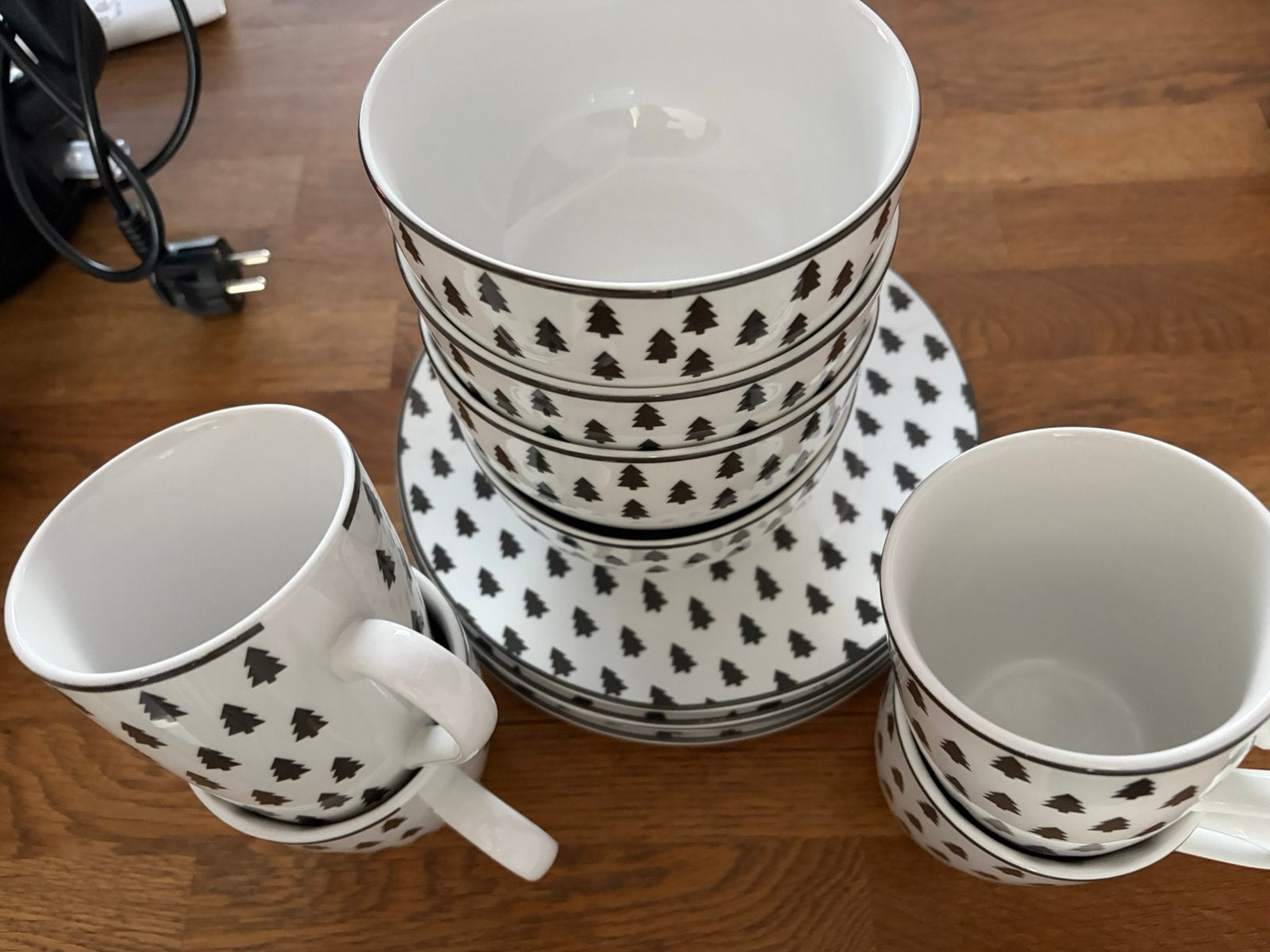 Leuk kerst ontbijt setje!, Ophalen of Verzenden, Kom(men), Overige stijlen, Glas