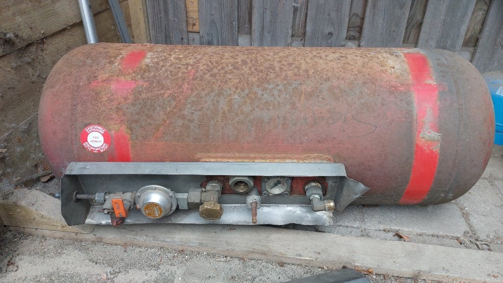 lpg gastank, Ophalen, Gebruikt