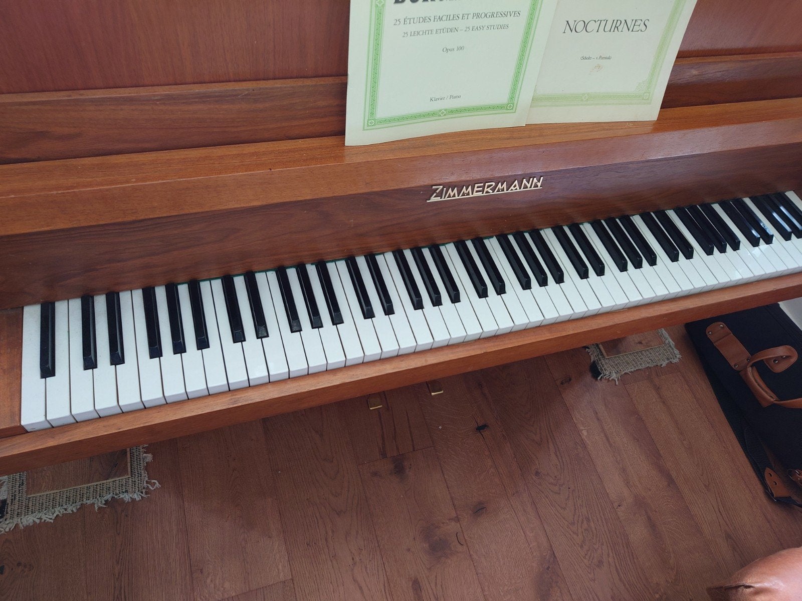 Piano Zimmermann, Ophalen of Verzenden, Gebruikt, Zwart
