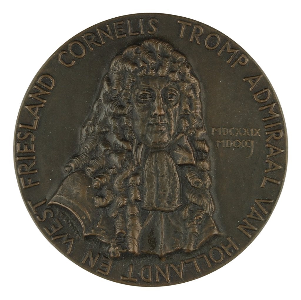 Dubbel VPK 1941 Albert Termote : Cornelis Tromp, Postzegels en Munten, Penningen en Medailles, Verzenden, Brons, Nederland