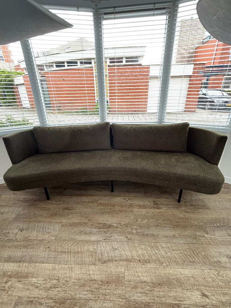 Groene eetkamerbank 250cm Table du Sud, Ophalen, Overige kleuren, Zo goed als nieuw, Eén