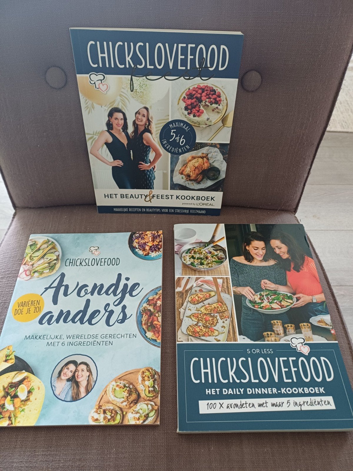 Elise Gruppen - Chickslovefood 3 x., Ophalen of Verzenden, Zo goed als nieuw, Elise Gruppen; Nina de Bruijn