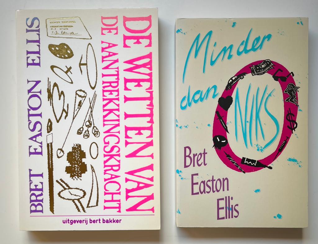 Bret Easton Ellis - Minder dan niks + De wetten vd aantr.kr, Ophalen of Verzenden, Zo goed als nieuw