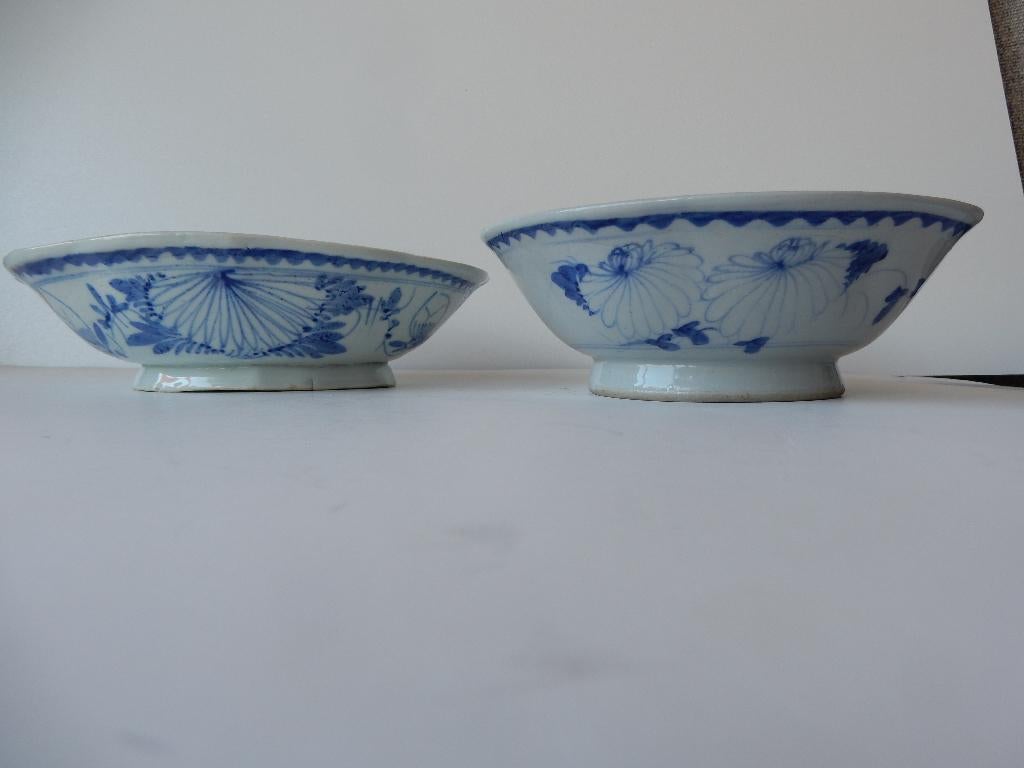 2 Chinese Rijstkommen Qing Dynastie, Antiek en Kunst, Antiek | Porselein, Ophalen of Verzenden