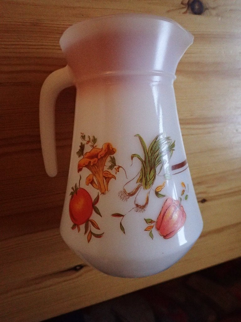 ARCOPAL kan met rood deksel, hoogte 19 cm., Ophalen of Verzenden, Overige typen