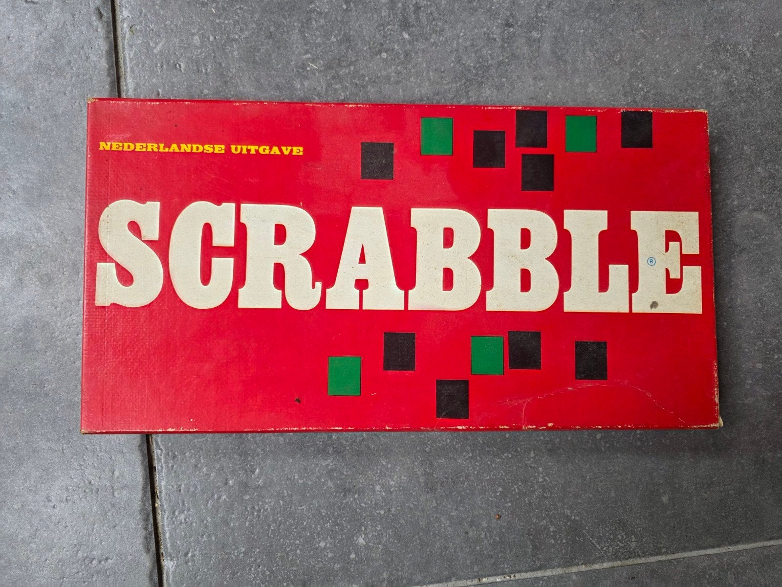 Bordspel Scrabble vintage houten letters, Een of twee spelers, Ophalen of Verzenden, Zo goed als nieuw, Scrabble