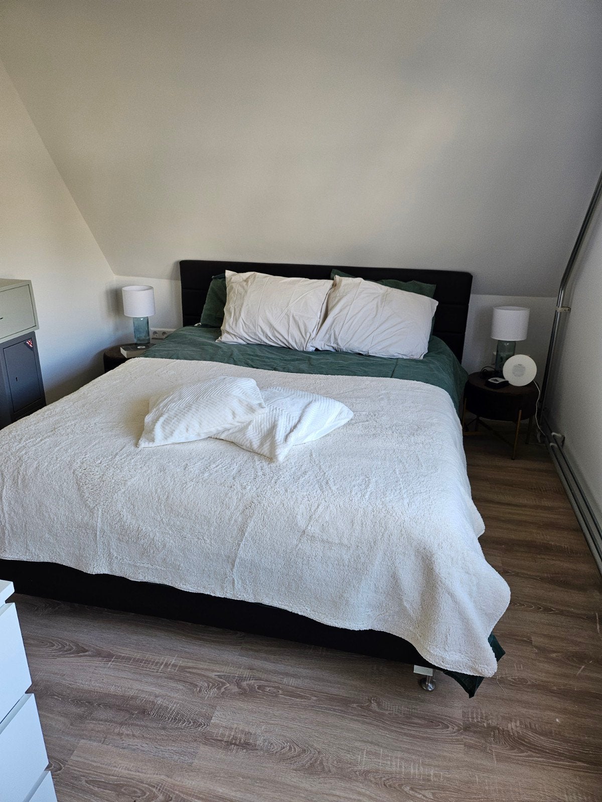 Mio Dormo bed met Tempur matrassen, Ophalen, Overige materialen, Bruin, 210 cm