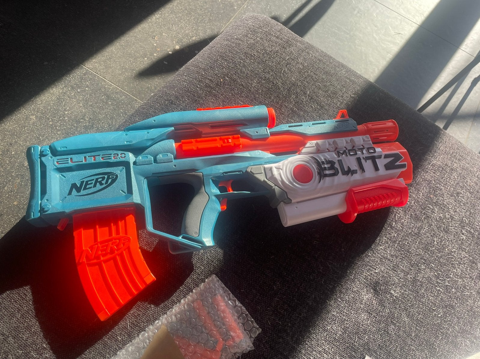 Nerf Moto blitz Shotgun met vullingen, Ophalen, Zo goed als nieuw
