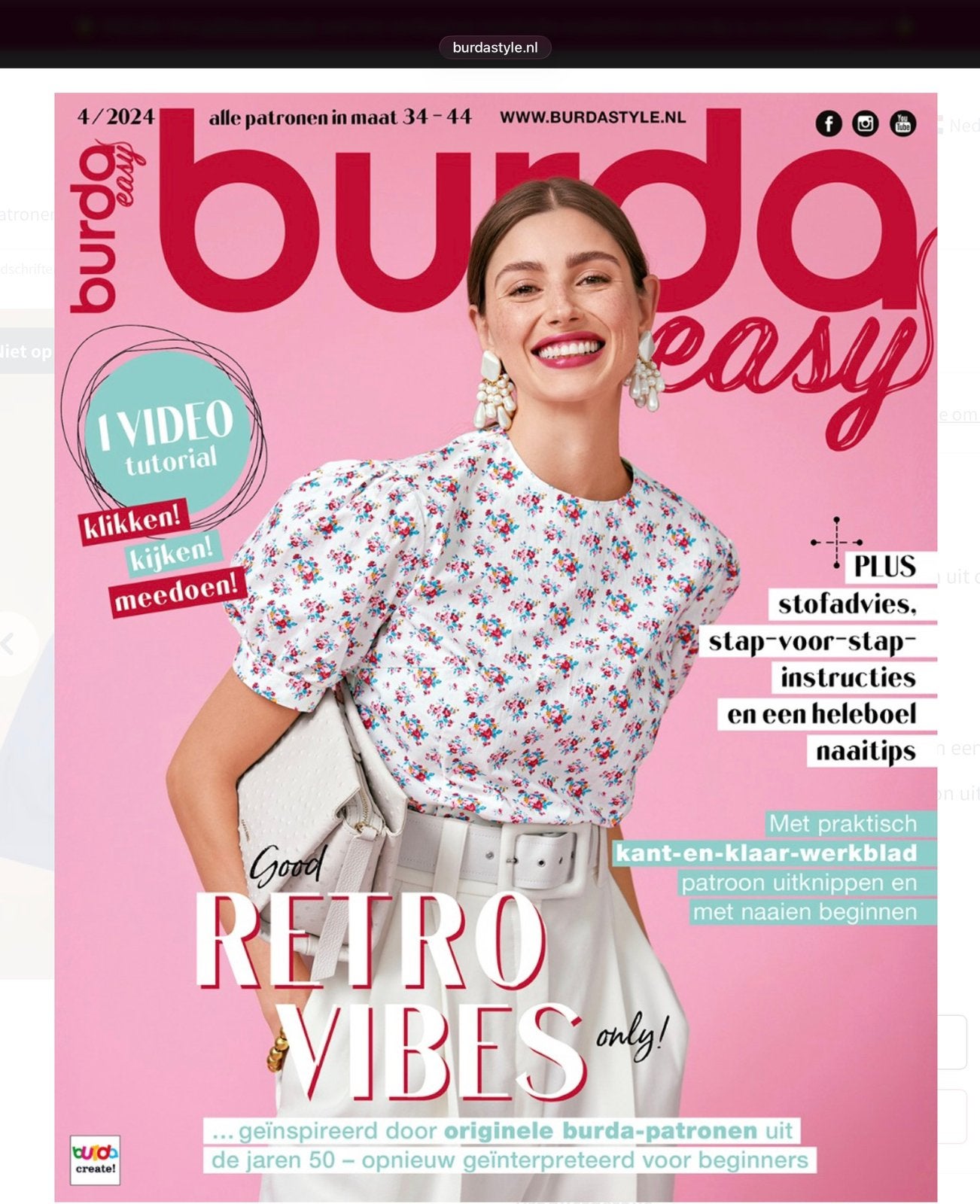 Ik zoek! Burda easy 4/2024, Hobby en Vrije tijd, Kledingpatronen, Verzenden, Zo goed als nieuw, Vrouw, Burda