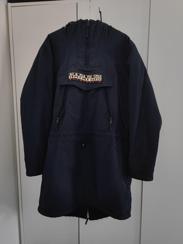 Napapjiri lange winter jas te koop, Kleding | Heren, Jassen | Winter, Zo goed als nieuw, Maat 52/54 (L), Zwart, Ophalen