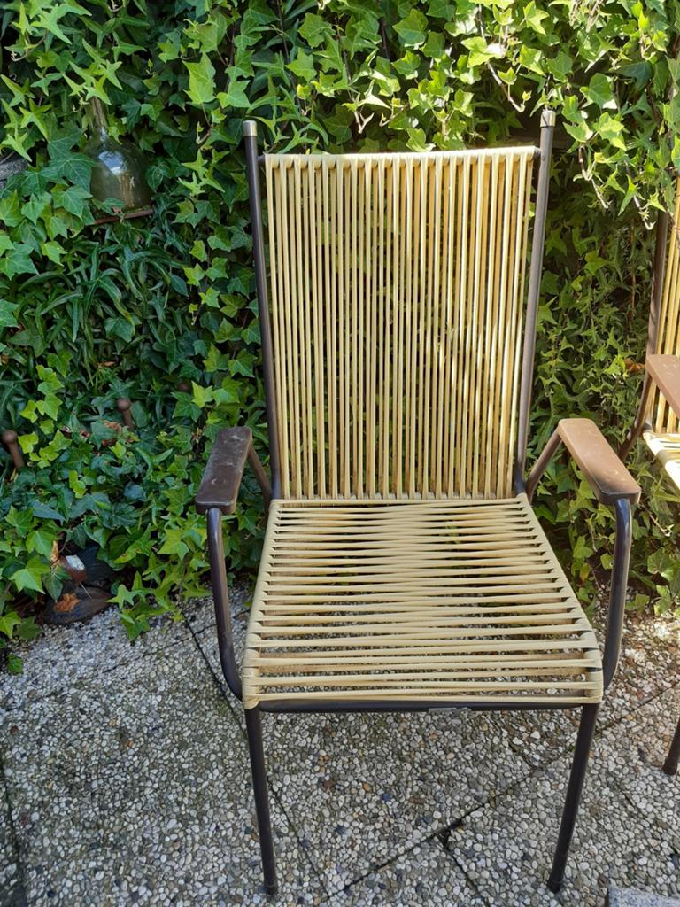 VINTAGE SPAGETTIE STOEL. MWH MAUSER GARTENMOBEL, Ophalen, Gebruikt