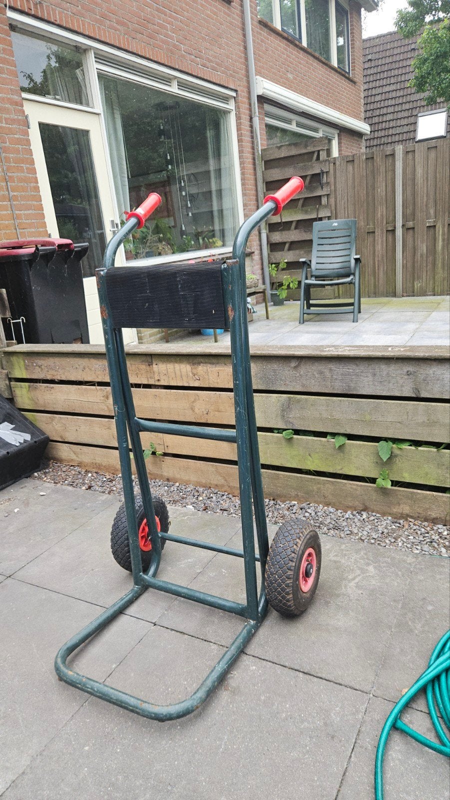 Stevige steekwagen voor buitenboordmotor, Ophalen, Gebruikt
