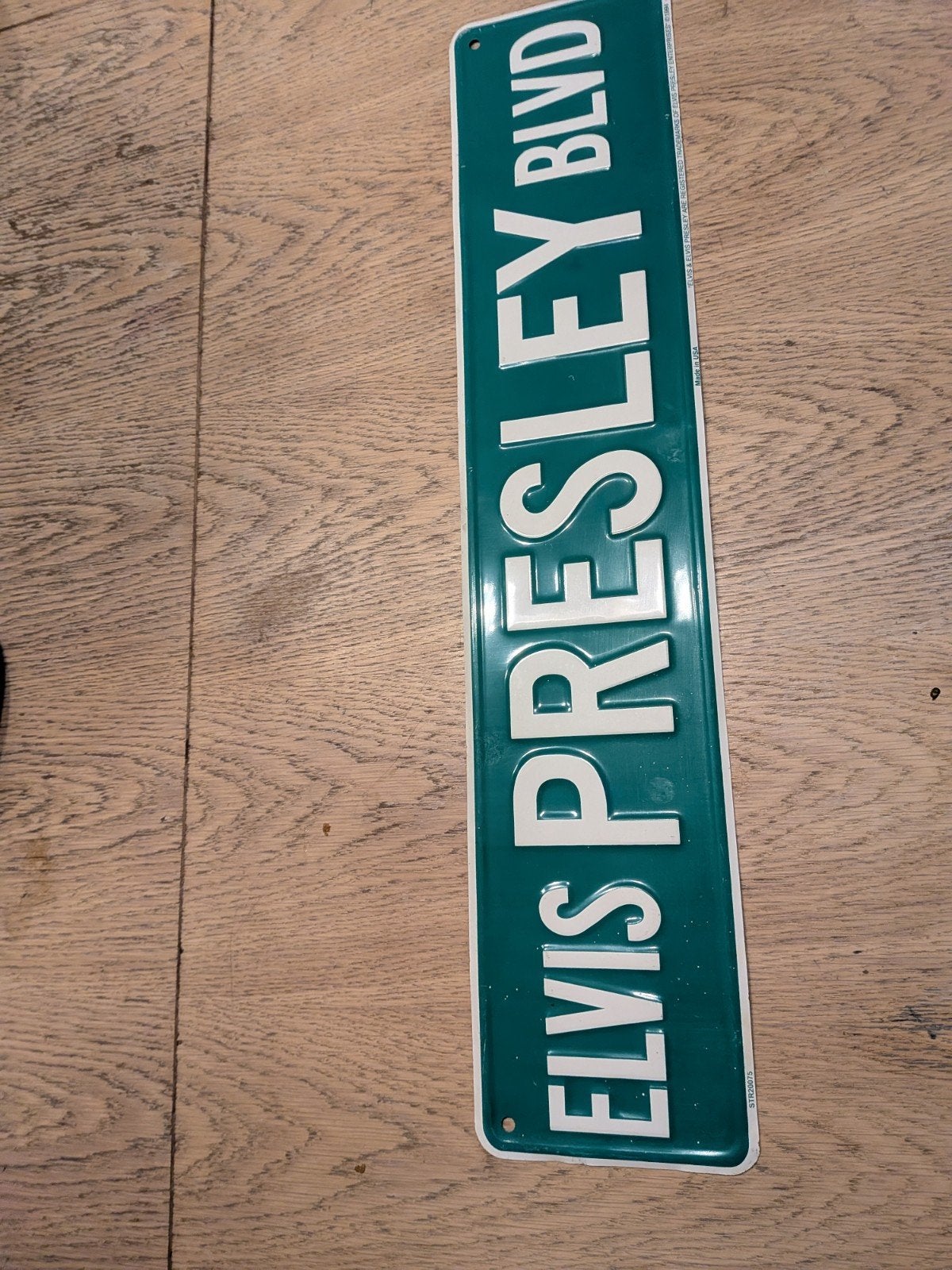 Elvis Presley Boulevard metalen bord - Made in USA 1994, Ophalen of Verzenden, Gebruikt, Reclamebord