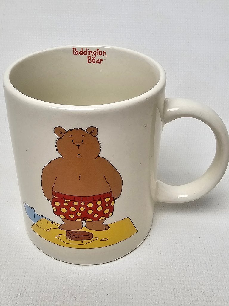 # Douwe Egberts Paddington Mok Bad - Strand Thema, Gebruikt, Overige stijlen, Aardewerk, Mok