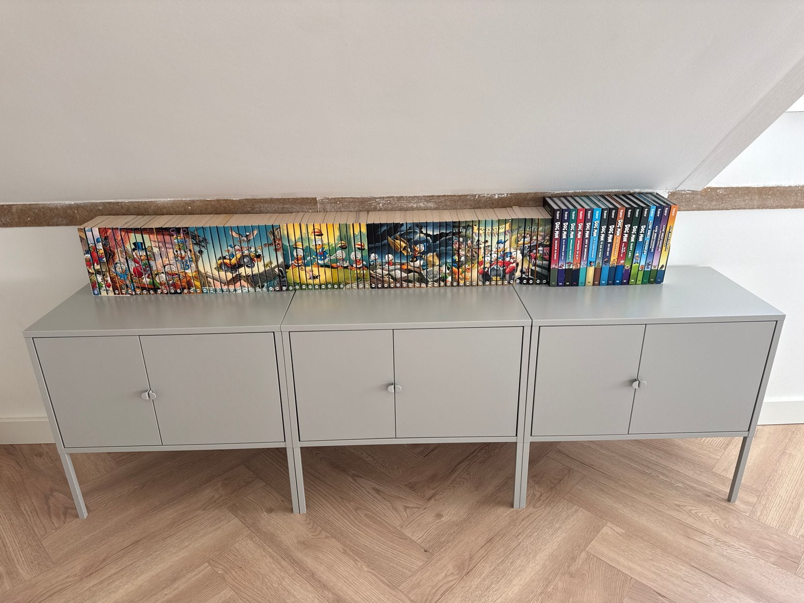IKEA Lixhult kasten lichtgrijs - 3 stuks, Ophalen, Gebruikt
