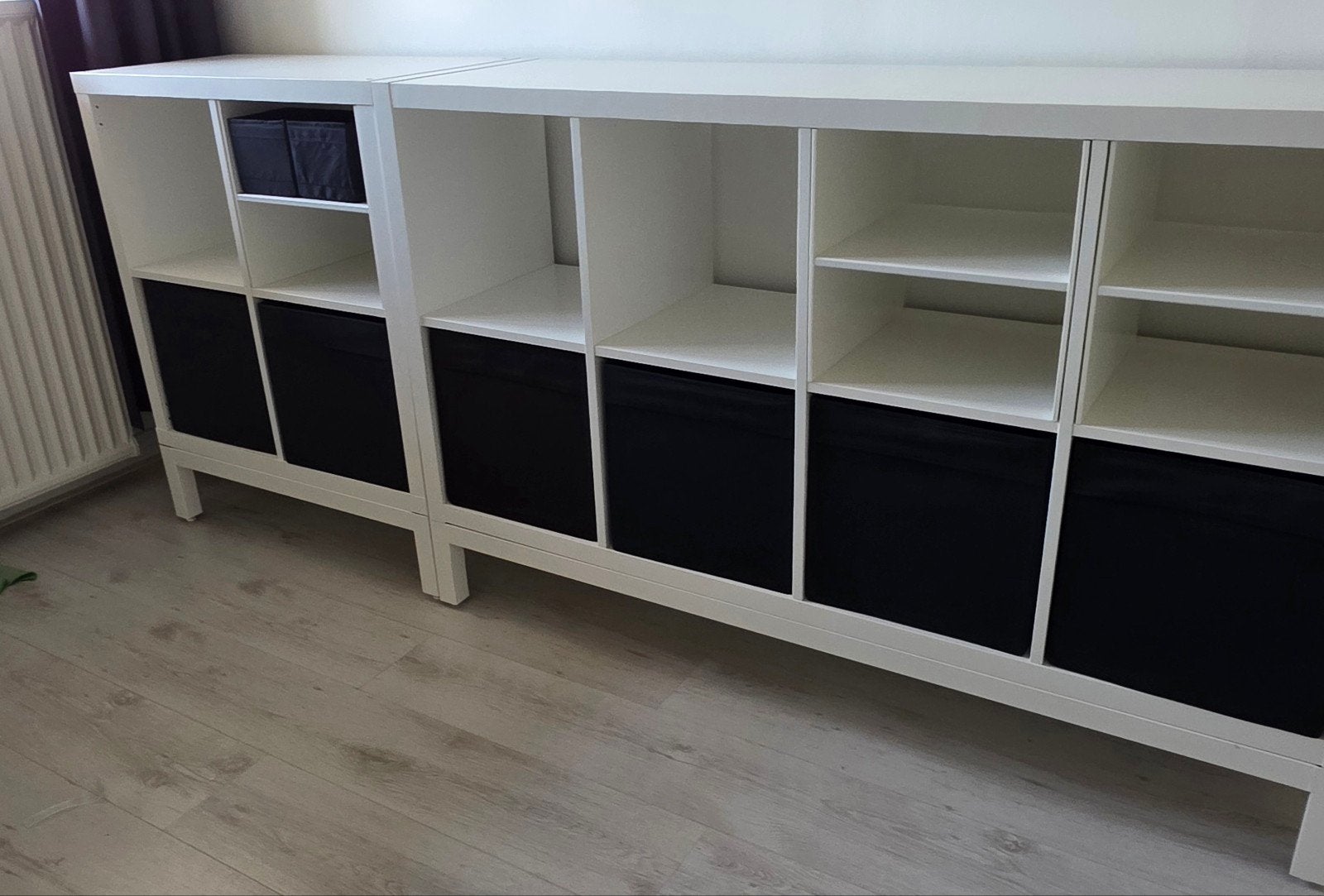 IKEA KALLAX KASTEN INCL INZETTEN, Ophalen, Zo goed als nieuw, Minder dan 150 cm, Minder dan 100 cm