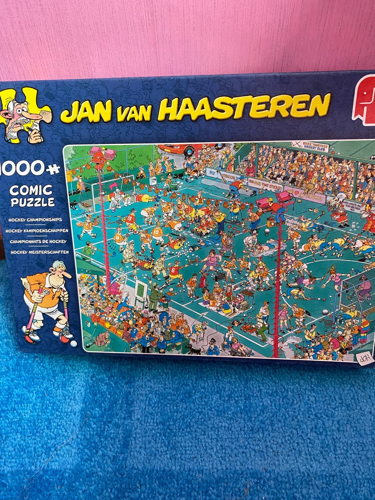 Jan van Haasteren Hockey Championships 1000 stukjes, Ophalen of Verzenden, 500 t/m 1500 stukjes, Zo goed als nieuw, Legpuzzel