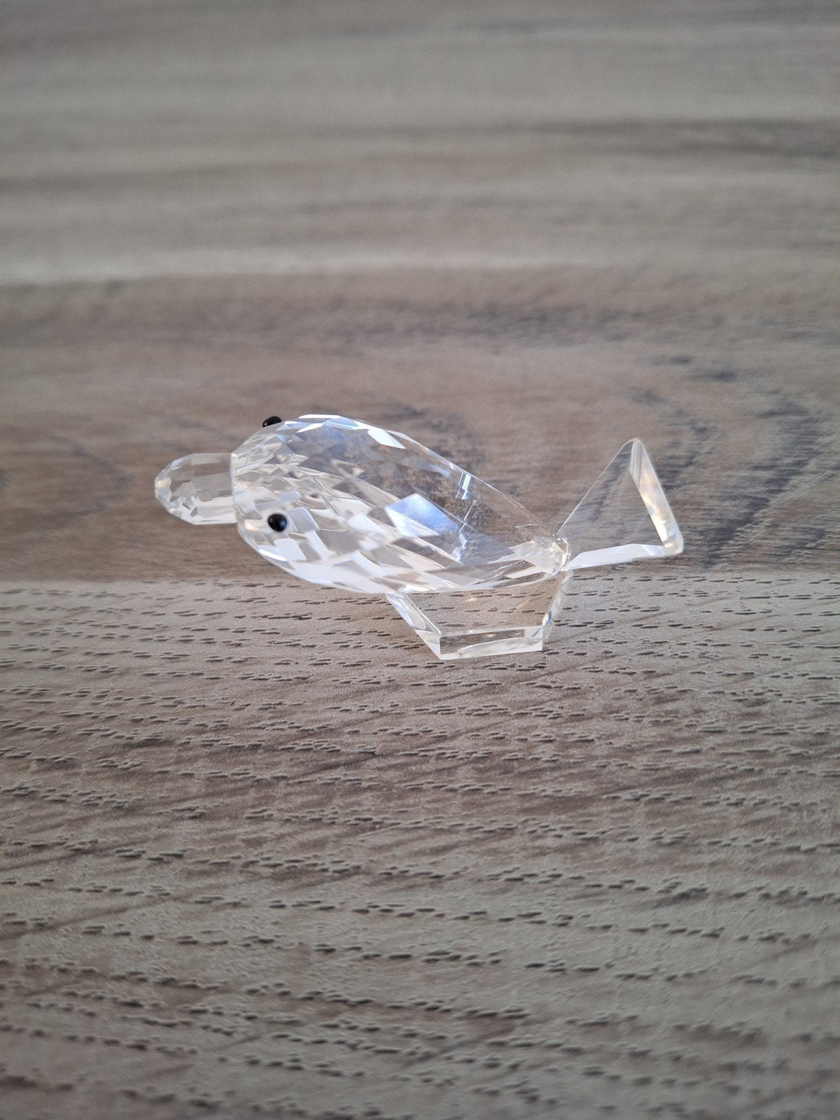 Kristallen dolfijn - decoratief figuurtje, Ophalen of Verzenden, Gebruikt, Figuurtje