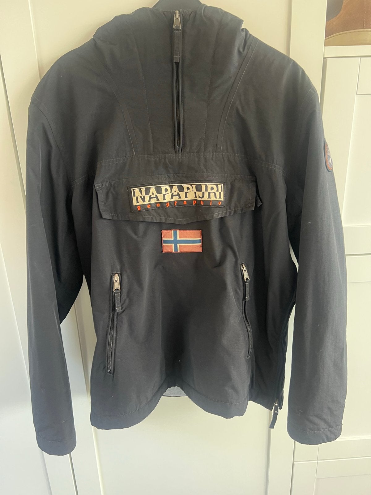 Napapijri Geographic jas maat XL, Kleding | Heren, Ophalen of Verzenden, Gedragen, Maat 56/58 (XL), Zwart