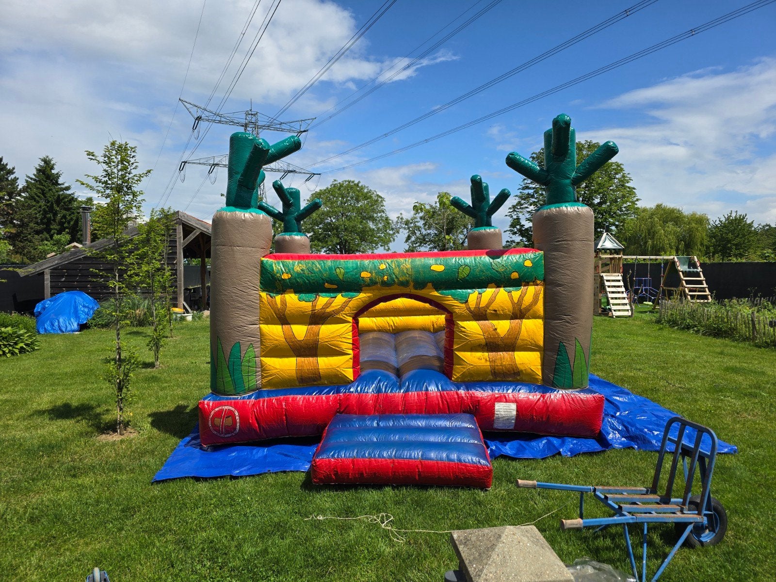 Springkussen 4x4mtr., Kinderen en Baby's, Ophalen