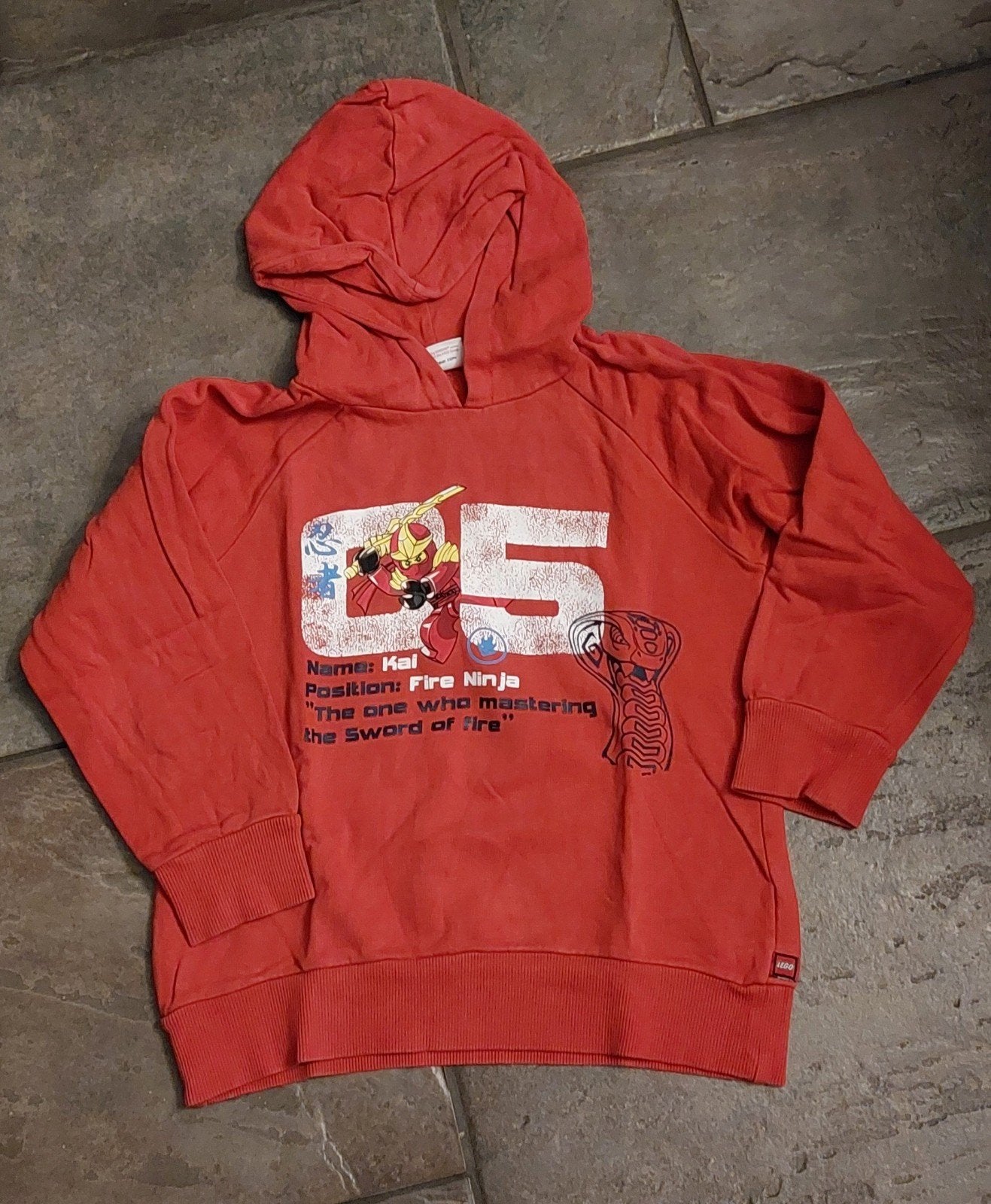 lego ninjago hoodie trui maat 128, Ophalen of Verzenden, Zo goed als nieuw, Jongen, Trui of Vest