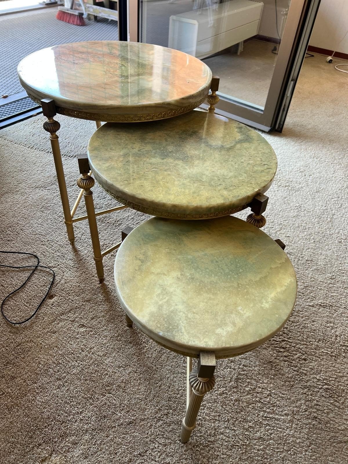set 3 bijzettafeltjes, Ophalen, Rond, Minder dan 55 cm, Minder dan 45 cm