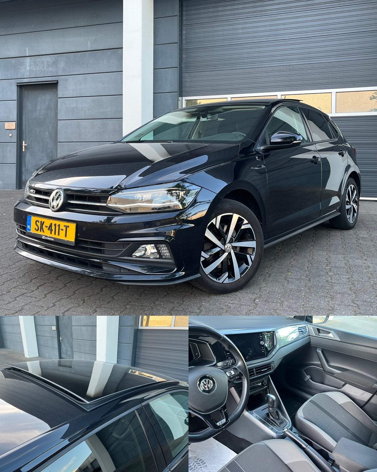 Volkswagen Polo 1.0 TSI 115pk 7-DSG 2018 Zwart, Auto's, Zwart, Leder en Stof, Origineel Nederlands, Bedrijf