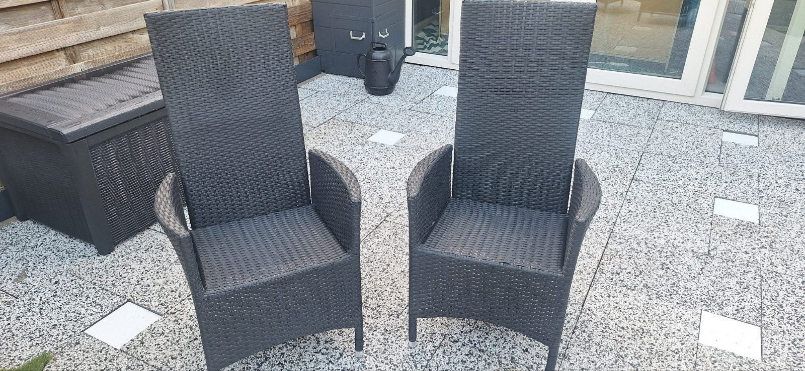 wicker tuin/balkon stoelen, Ophalen, Hout