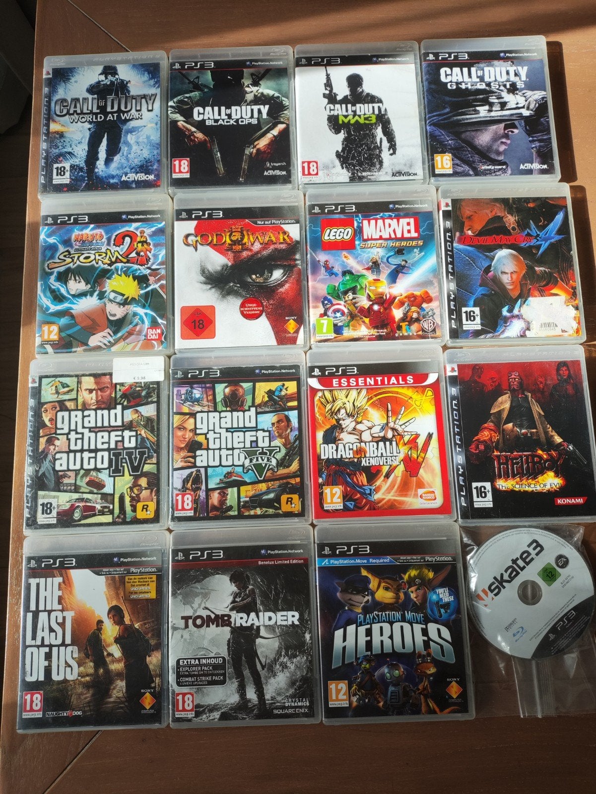 PS3 spellen als set te koop - Diverse genres, Avontuur en Actie, Gebruikt, Vanaf 18 jaar, 1 speler