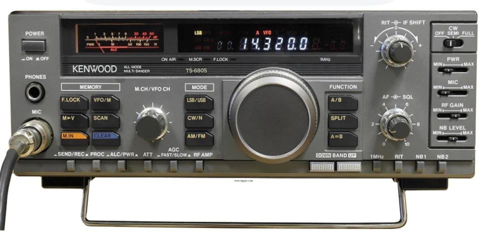 Kenwood ts680s  all mode inc tafelmike mc50 en speaker sp100, Telecommunicatie, Ophalen of Verzenden, Gebruikt, Zender en Ontvanger