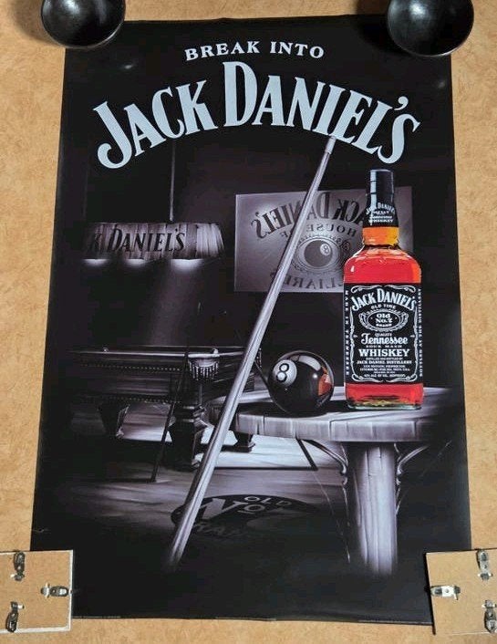 Jack Daniel's 'Break Into' Reclame Poster - 91x61cm, Deurposter of groter, Ophalen of Verzenden, Reclame, Rechthoekig Staand