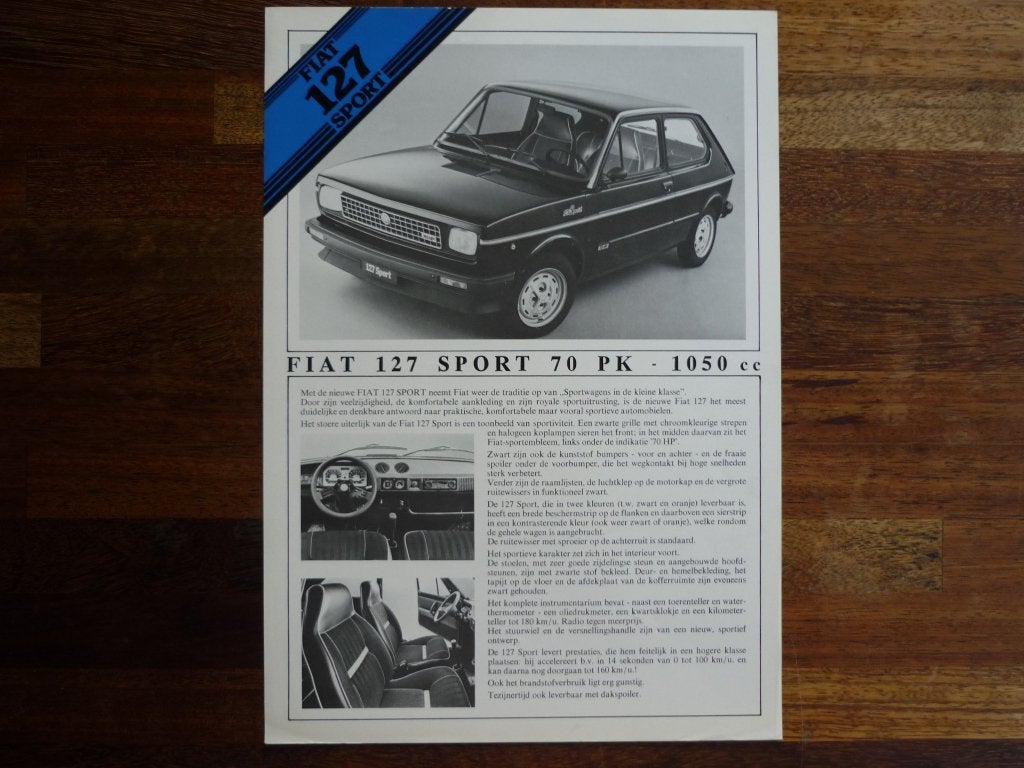 Fiat 127 Sport (1978), Ophalen of Verzenden, Nieuw, Overige merken