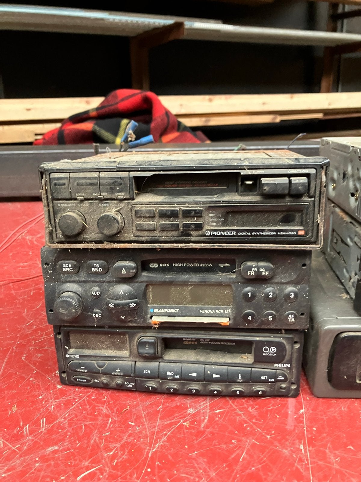 Vintage Autoradio's - Pioneer, Blaupunkt, Philips, Auto diversen, Ophalen of Verzenden, Gebruikt