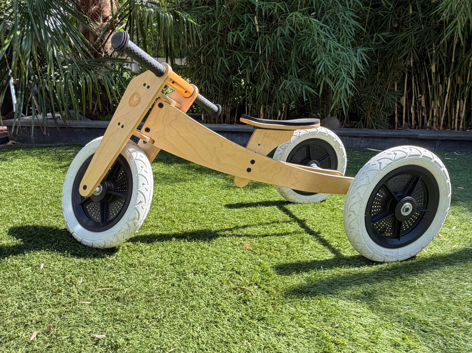 Wishbone Loopfiets en Driewieler Hout 3in1 – houtkleurig, Ophalen, Gebruikt, Loopfiets