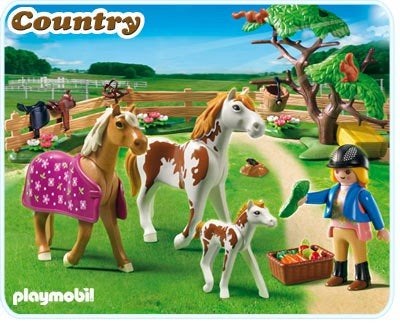 5227 paddock met paardenfamilie, Ophalen, Complete set, Nieuw, Country