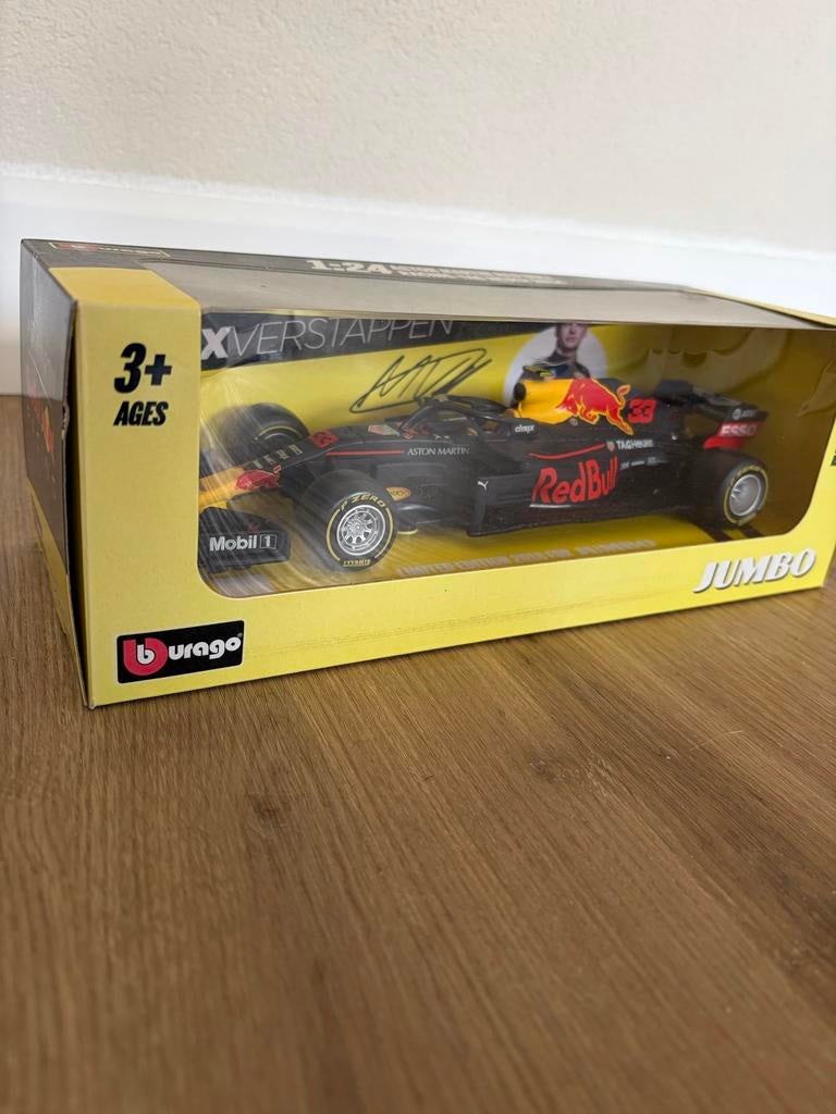 Max Verstappen race auto Jumbo spaaractie 2018 - Nieuw!, Hobby en Vrije tijd, Modelauto's | 1:24, Ophalen, Nieuw, Auto, Overige merken