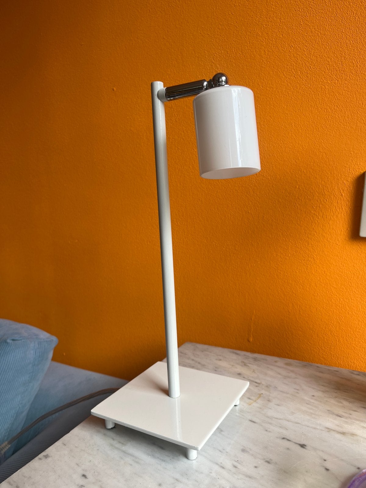 Witte tafellamp, Ophalen, Bureaulamp, Wit, Zo goed als nieuw