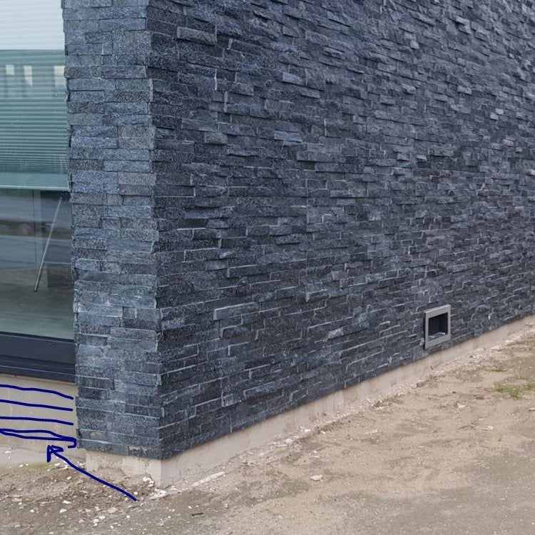 prachtige muurelementen Himalaya Black Kwartsiet breukruw, Ophalen of Verzenden, Nieuw, Split